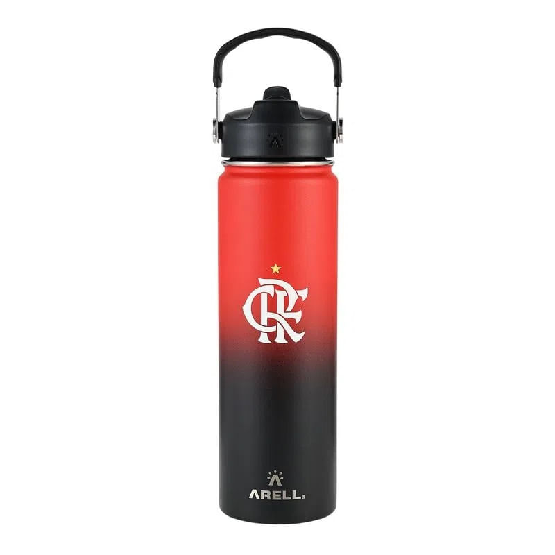 Garrafa Térmica Vácuo Straw Flask Arell 650ml Flamengo CRF - Loja Oficial do Flamengo