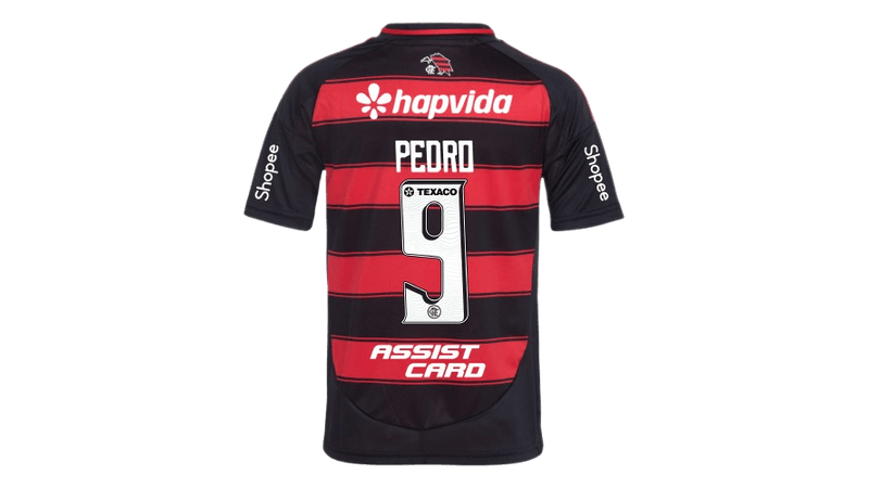 MantoFlamengoJogo1Adidas2025ComKitPatrocínioPedro9 - Loja Oficial do Flamengo