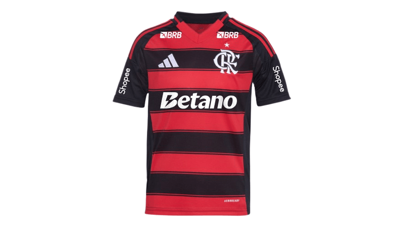 MantoFlamengoJogo1Adidas2025ComKitPatrocínioPedro9 - Loja Oficial do Flamengo