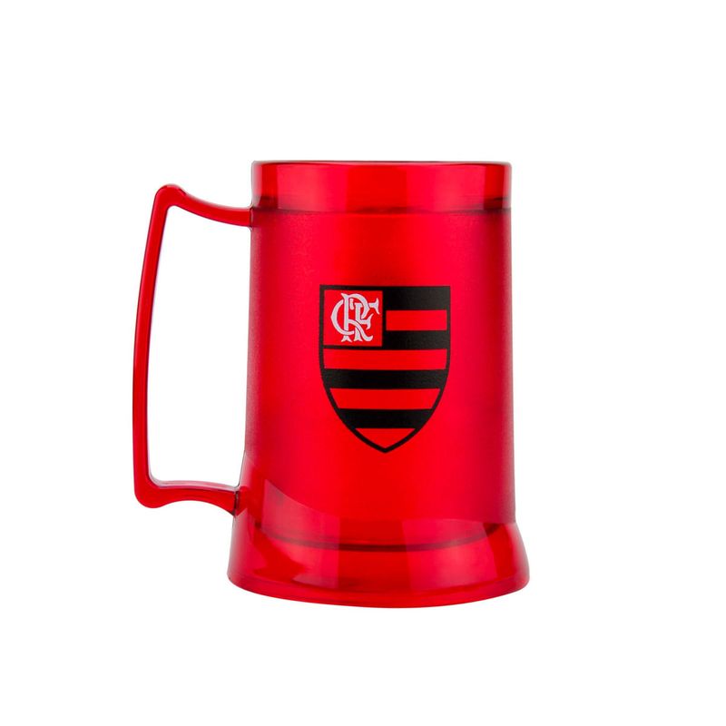 Caneca Gel Flamengo Escudo / CRF 400 ML Vermelha - Loja Oficial do Flamengo