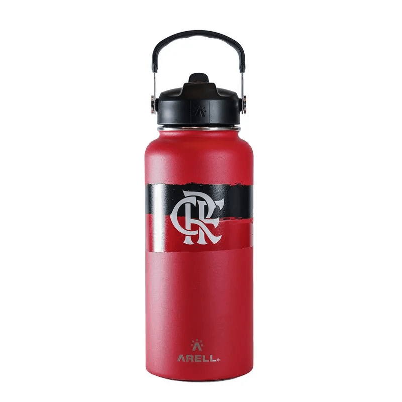 Garrafa Térmica Vácuo Straw Flask Arell 946ml Flamengo Red Listras - Loja Oficial do Flamengo