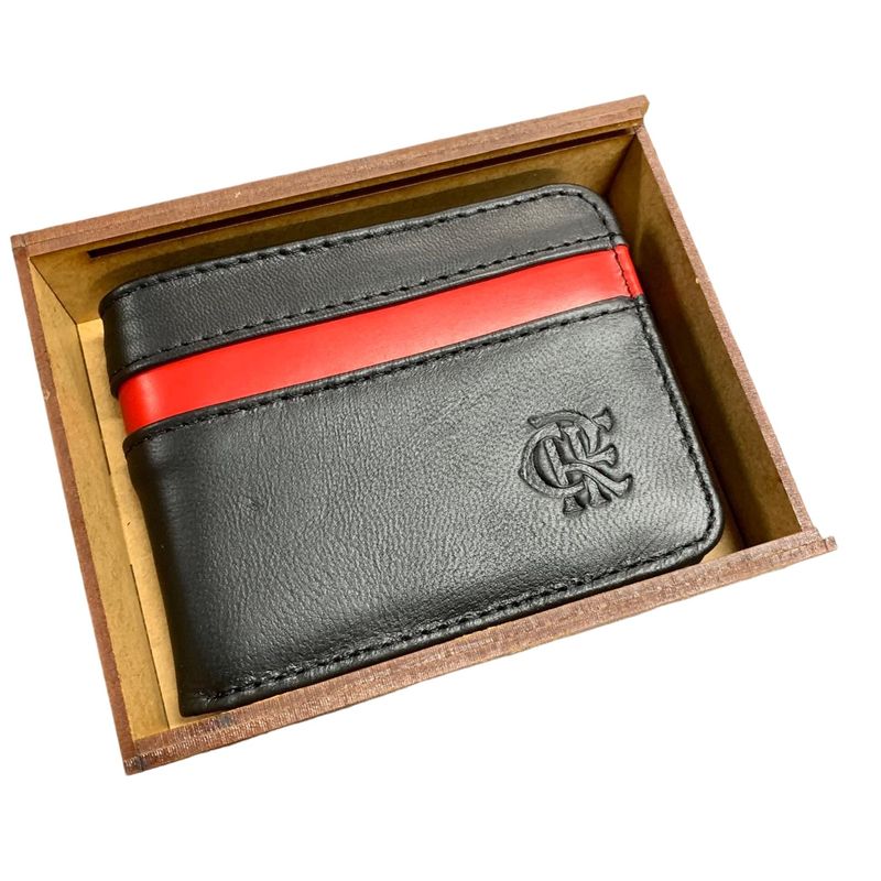 Carteira Flamengo Rubro Negra Com Estojo de Madeira CRF - Loja Oficial do Flamengo