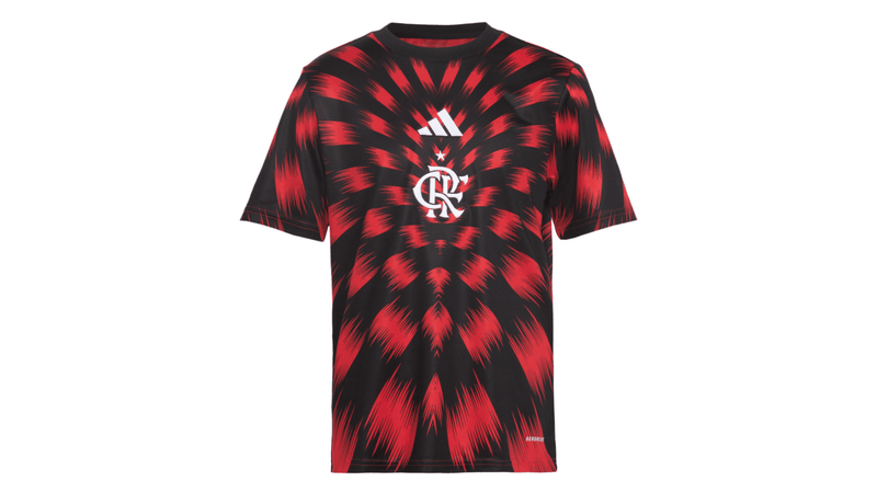 Camisa Flamengo Infantil Pré Jogo Adidas 2025 - Loja Oficial do Flamengo