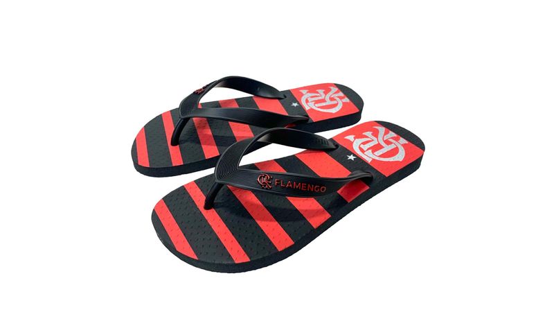 Chinelo Flamengo Manto 1 2024 Preto Preto - Loja Oficial do Flamengo