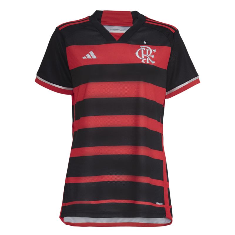Manto Flamengo Feminina Jogo 1 Adidas 2024 - Loja Oficial do Flamengo