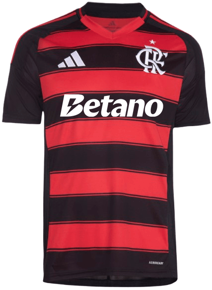 Manto Flamengo Jogo 1 Betano Adidas 2025 - Loja Oficial do Flamengo