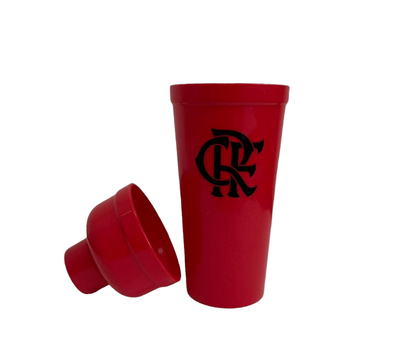 Coqueteleira de Plástico Vermelha CRF - Loja Oficial do Flamengo