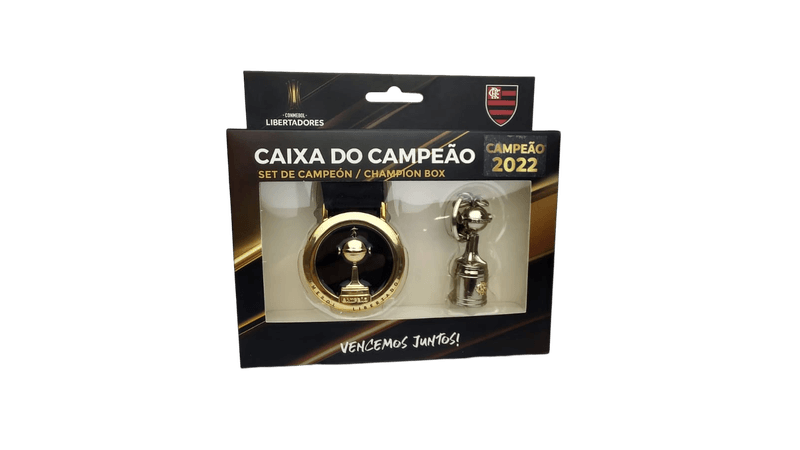 Kit Flamengo Medalha + Chaveiro Tricampeão Libertadores - Loja Oficial do Flamengo