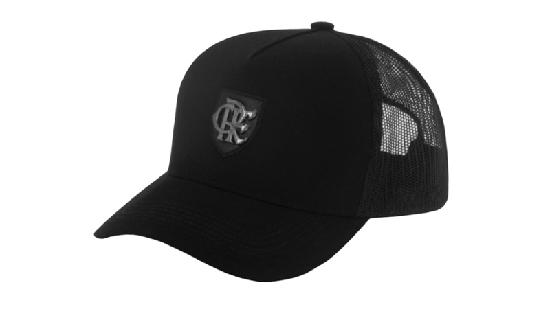 Boné Flamengo Aba Curva Truck Metal Preto Super Cap - Loja Oficial do Flamengo
