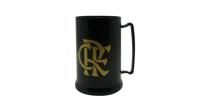 Mini Caneca Flamengo Gel Preta Com Escudo Dourado - Loja Oficial do Flamengo