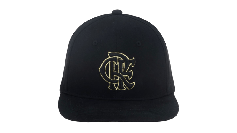 Boné Flamengo Aba Curva CRF Bordado Frontal Preto Super Cap - Loja Oficial do Flamengo