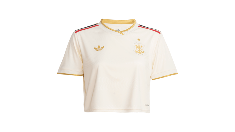 Cropped Flamengo Feminina Jogo 3 Adidas 2025 - Loja Oficial do Flamengo