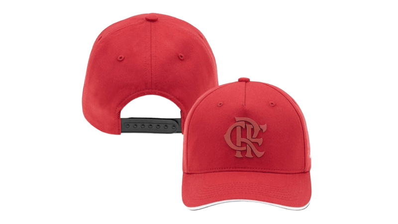 Boné Flamengo Aba Curva Dora Vermelho Super Cap - Loja Oficial do Flamengo