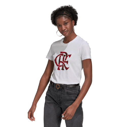 Camisa Flamengo Feminina Estampada Adidas 2021 - Loja Oficial do Flamengo
