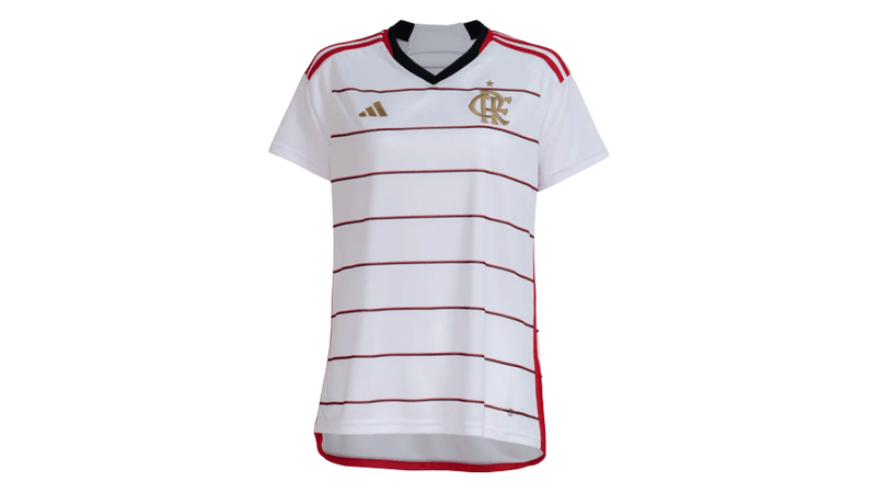 Manto Flamengo Feminina Jogo 2 Adidas 2023 - Loja Oficial do Flamengo