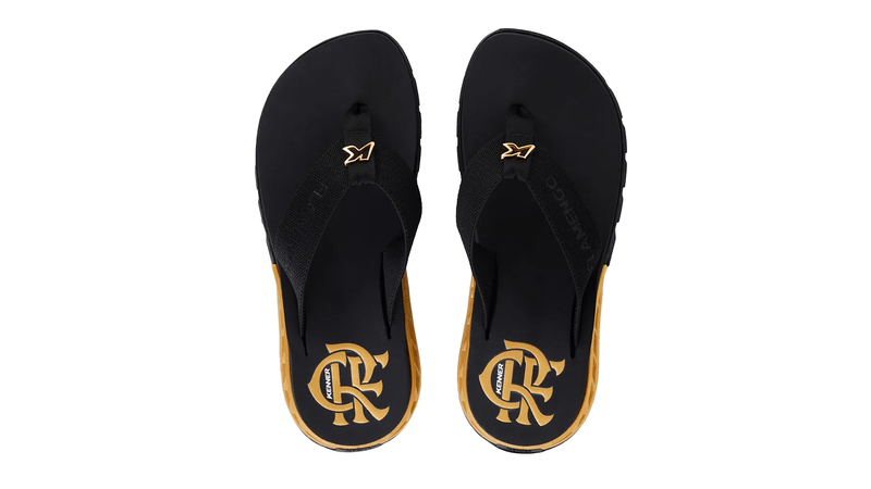 Chinelo Flamengo Rakka Gold DRR01 Kenner - Loja Oficial do Flamengo
