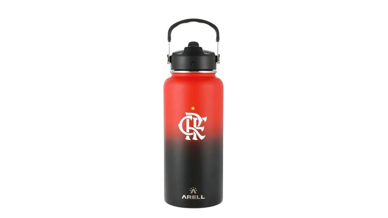 Garrafa Térmica Vácuo Straw Flask Arell 946ml Flamengo CRF - Loja Oficial do Flamengo