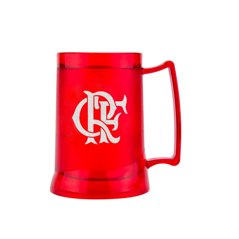 Caneca Gel Flamengo Escudo / CRF 400 ML Vermelha - Loja Oficial do Flamengo