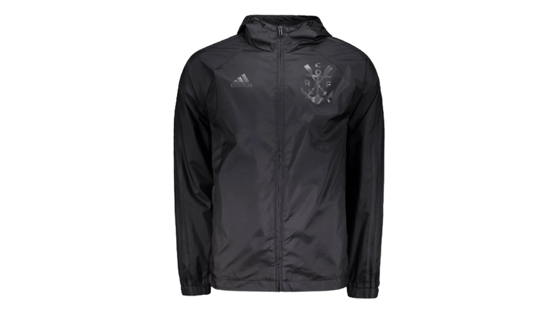 Jaqueta Flamengo Corta Vento Adidas Preto 2023 - Loja Oficial do Flamengo