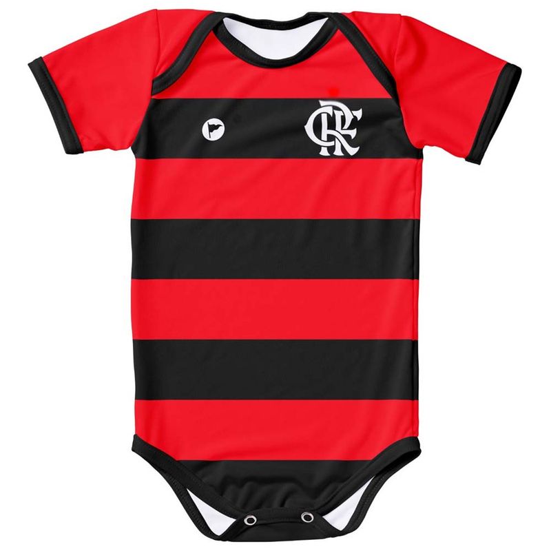 Body Flamengo Bebê Listrado Torcida Baby - Loja Oficial do Flamengo