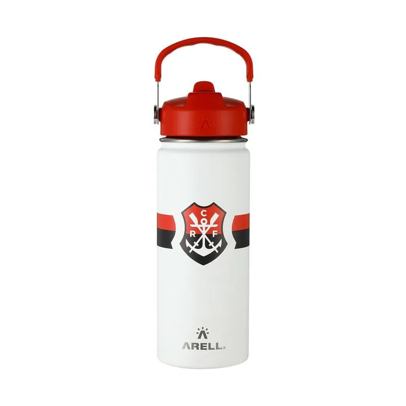 Garrafa Térmica Vácuo Straw Flask Arell 532ml Flamengo Remo - Loja Oficial do Flamengo