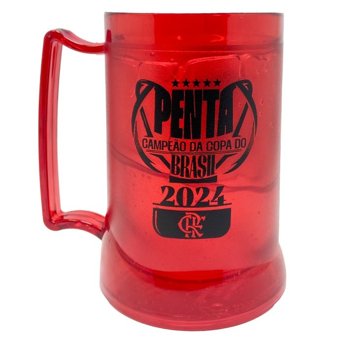 Caneca Gel Flamengo Penta Copa do Brasil 400ml - Loja Oficial do Flamengo