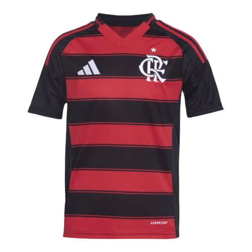 Manto Flamengo Infantil Jogo 1 Adidas 2025 - Loja Oficial do Flamengo