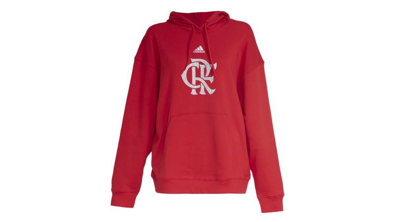 Moletom Flamengo Feminino Capuz DNA Adidas 2024 - Loja Oficial do Flamengo