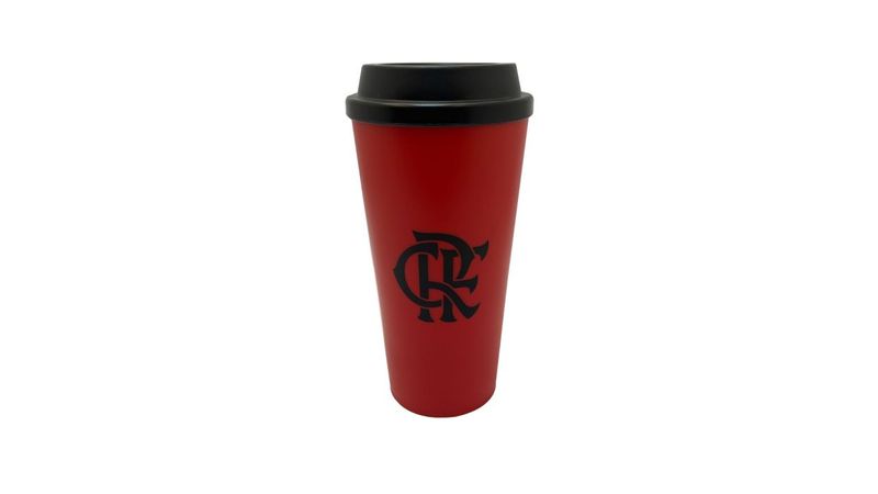 Copo Flamengo Café com Tampa Escudo Copy - Loja Oficial do Flamengo