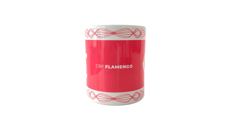 Caneca Porcelana Flamengo Rosa 320 ml - Loja Oficial do Flamengo