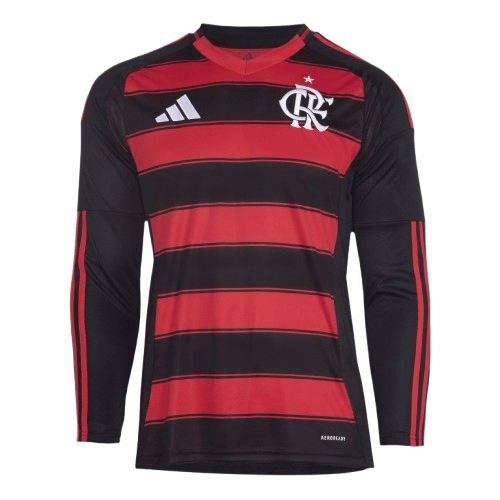 Manto Flamengo Manga Longa Jogo 1 Adidas 2025 - Loja Oficial do Flamengo
