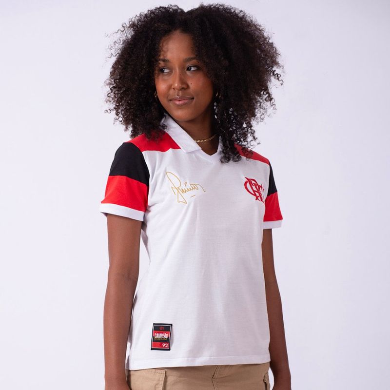 Camisa Polo Flamengo Feminina Junior 92 Braziline - Loja Oficial do Flamengo