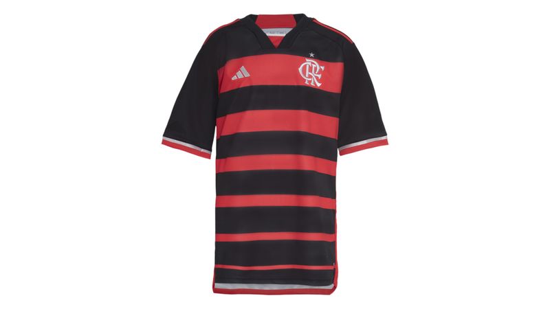 Manto Flamengo Infantil Jogo 1 Adidas 2024 - Loja Oficial do Flamengo