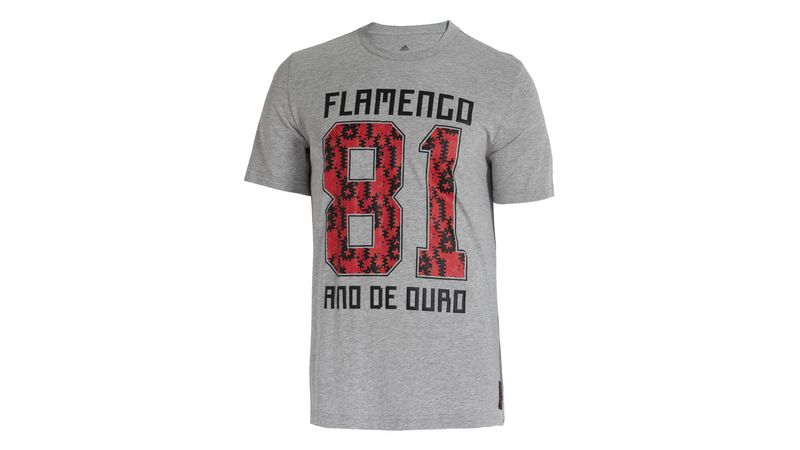 Camisa Flamengo Cinza 81 Ano de Ouro Adidas 2021 - Loja Oficial do Flamengo