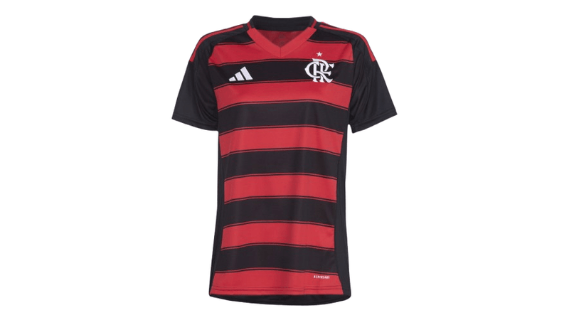 Manto Flamengo Feminina Jogo 1 Adidas 2025 - Loja Oficial do Flamengo
