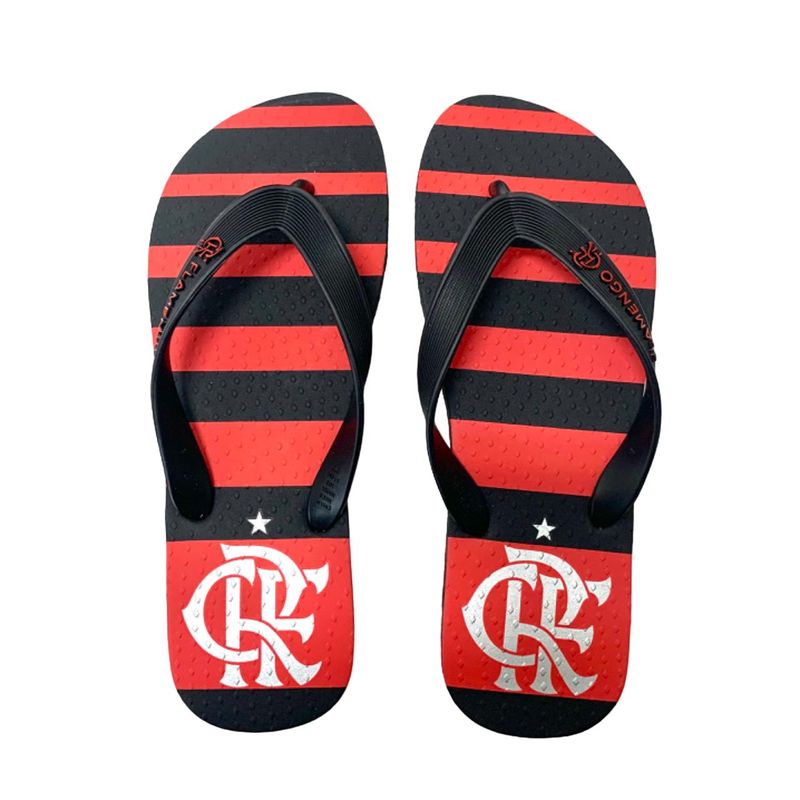 Chinelo Flamengo Manto 1 2024 Preto Preto - Loja Oficial do Flamengo