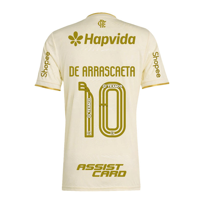 Manto Flamengo Jogo 3 Adidas 2025 – Com Kit Patrocínio – De Arrascaeta 10 - Loja Oficial do Flamengo