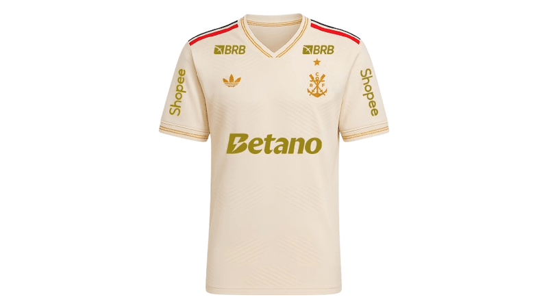 Manto Flamengo Jogo 3 Adidas 2025 – Com Kit Patrocínio – B. Henrique 27 - Loja Oficial do Flamengo