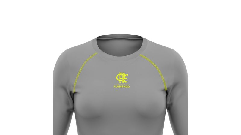 Camisa Flamengo Feminina Manga Longa Lodge Braziline - Loja Oficial do Flamengo