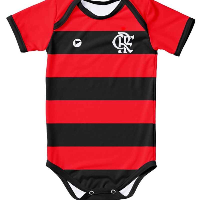 Body Flamengo Bebê Listrado Torcida Baby - Loja Oficial do Flamengo