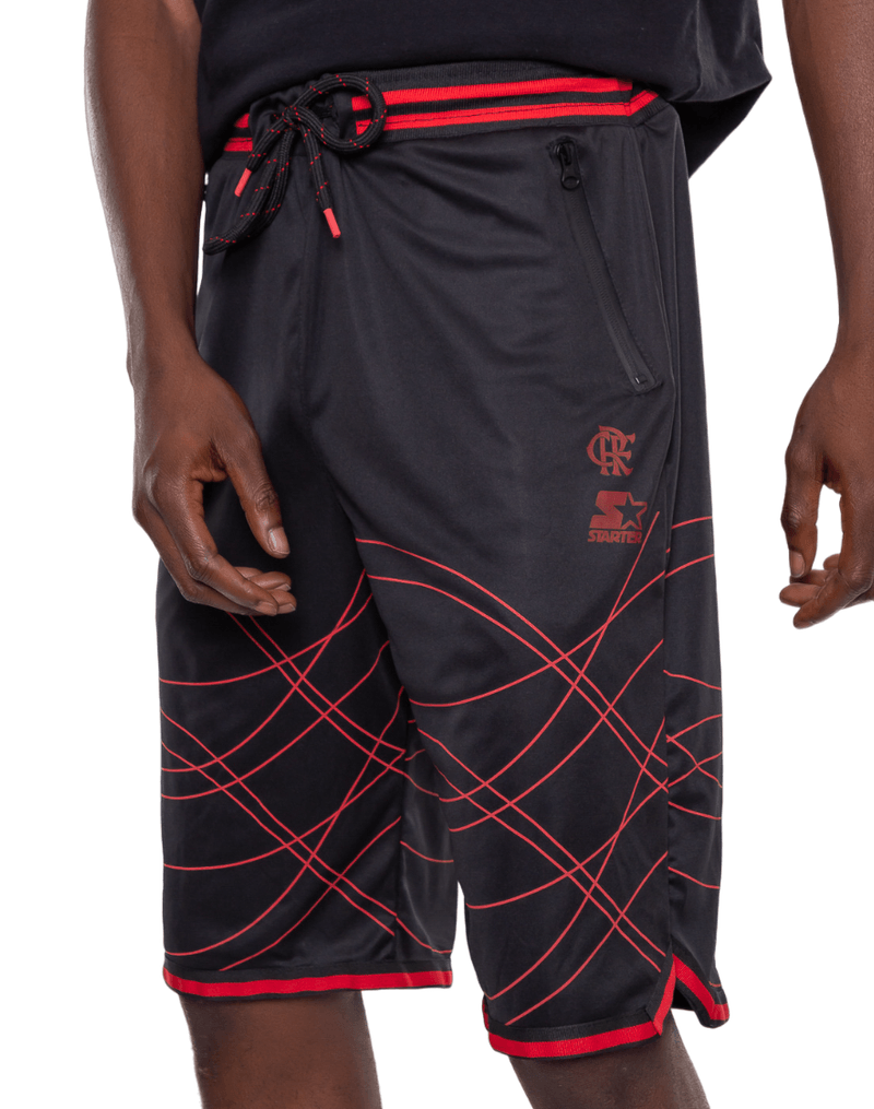 Bermuda Flamengo Ondas Sint Preta Starter - Loja Oficial do Flamengo